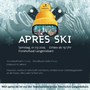 Apres ski party - Flyer Version5 2025