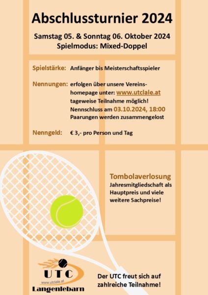 Flyer Abschlussturnier 2024