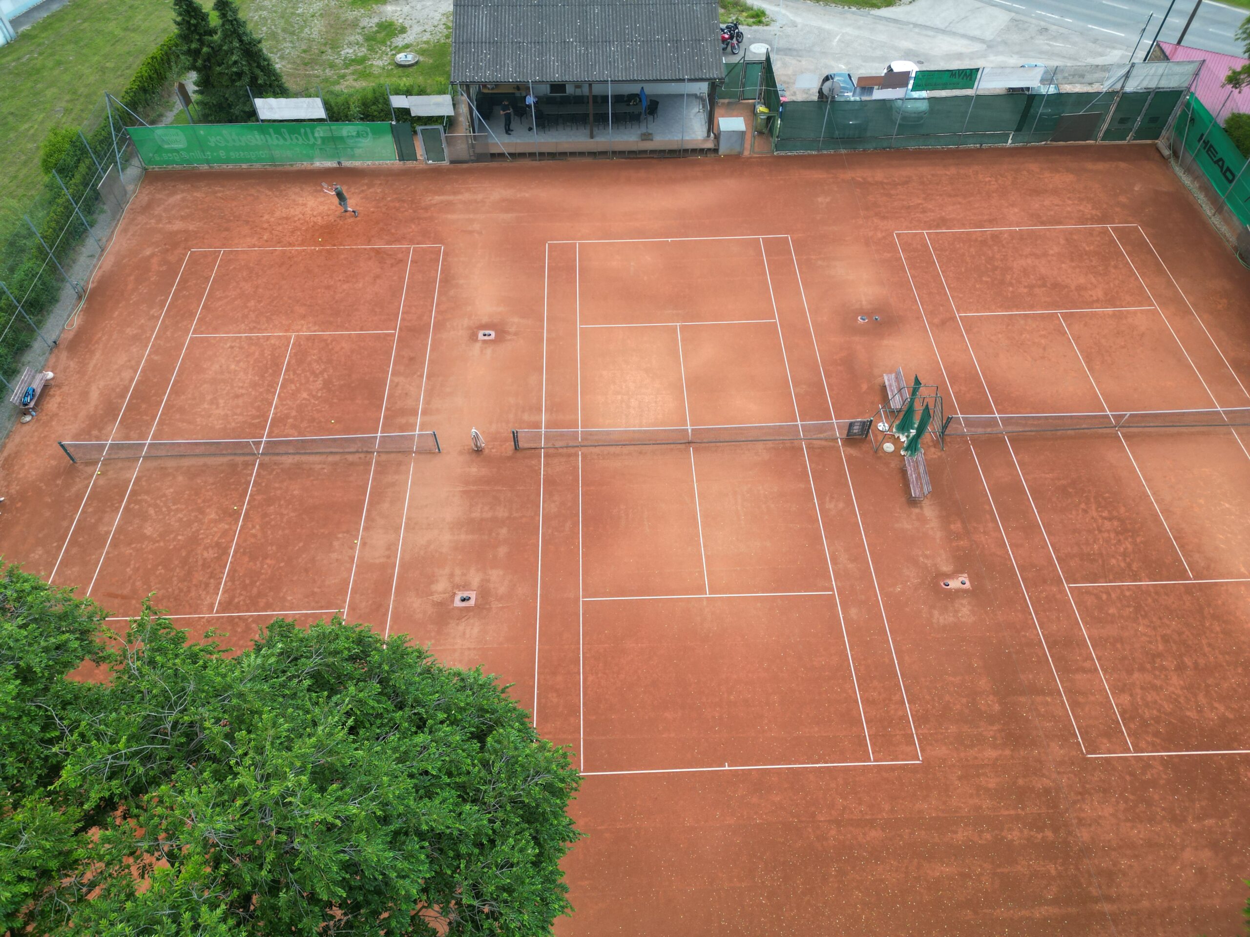 Luftaufnahme Tennisanlage